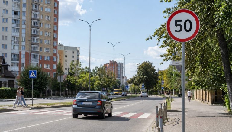 З якою швидкістю можна їхати в населеному пункті